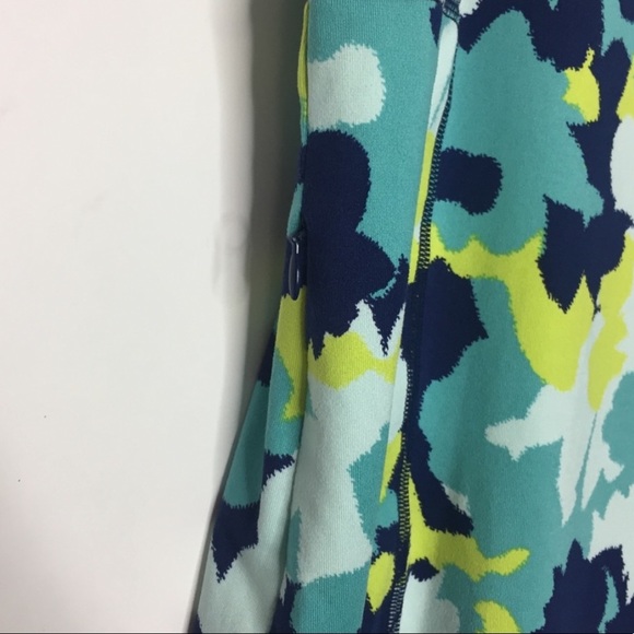 Title Nine Floral Athletic Dress S Blue & Green - Picture 4 of 6